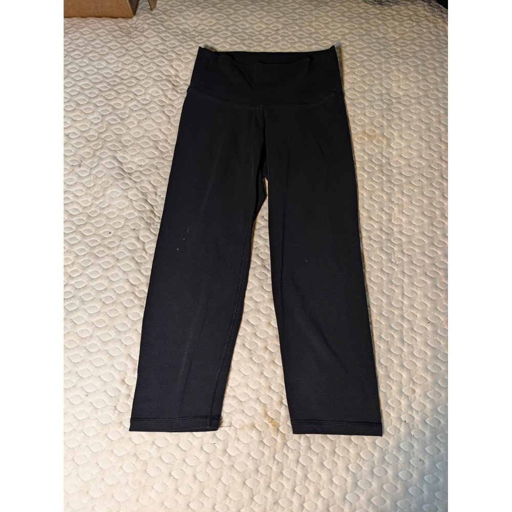 Old Navy Active Go-Dry Black High Waisted Crop Leggings Womens Small